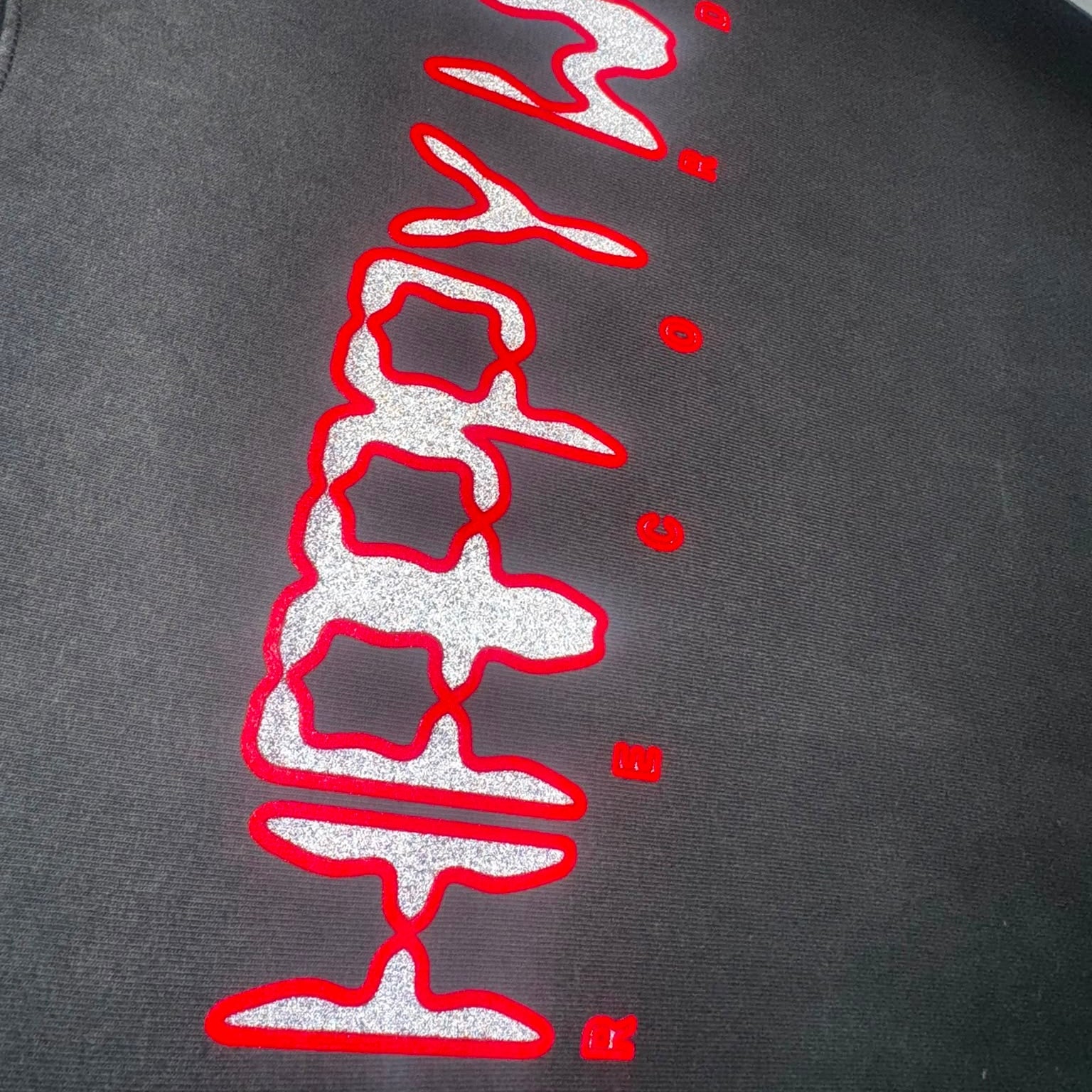 Happy Wax Records Reflective Hoodie - Black