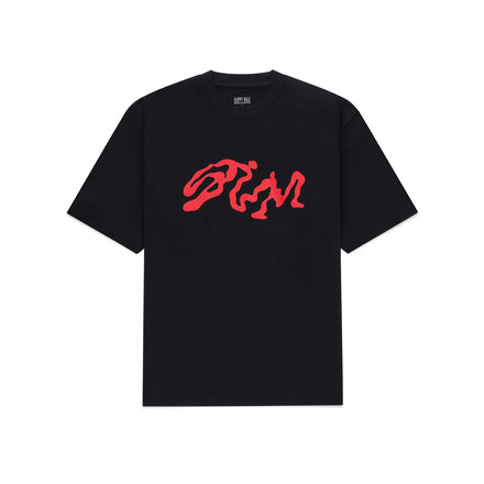 STÜM Red Blot Tee in Black - front