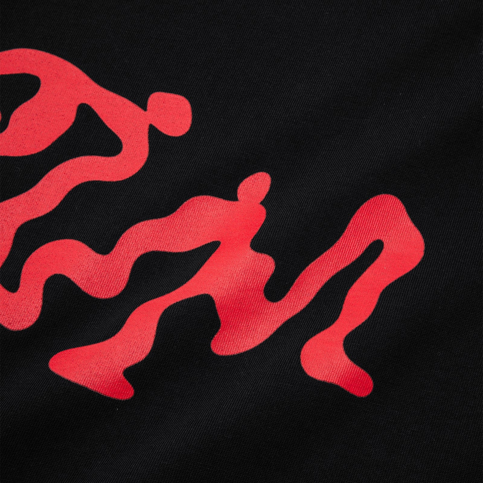 STÜM Red Blot Tee Black - worn