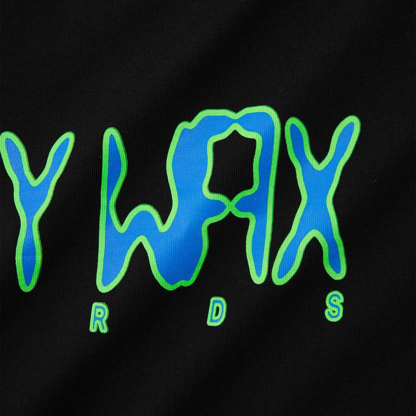 Happy Wax Records Tee Black - worn